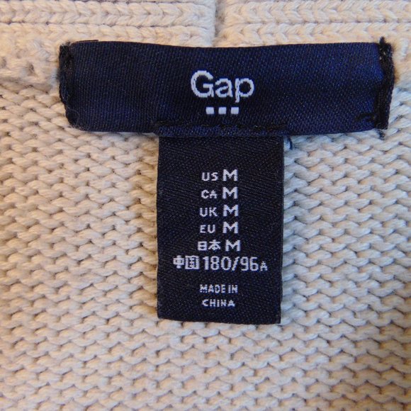 Gap Shawl Collar Men's Cardigan Color: Oatmeal Sz: Med - Picture 6 of 6